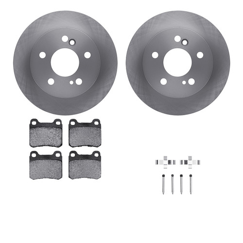 DFC Brake Rotor with 5000 Brake Pads and Hardware Kit 6512-63227