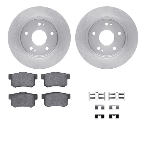 DFC Brake Rotor with 5000 Brake Pads and Hardware Kit 6512-59249