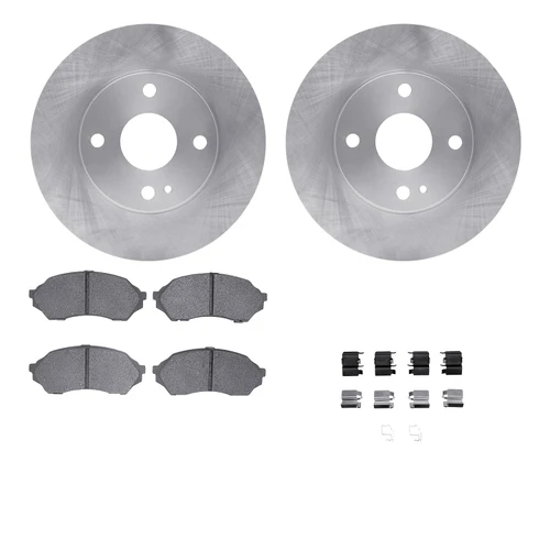 DFC Brake Rotor with 5000 Brake Pads and Hardware Kit 6512-54226