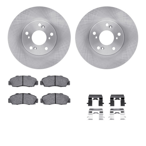 DFC Brake Rotor with 5000 Brake Pads and Hardware Kit 6512-59342