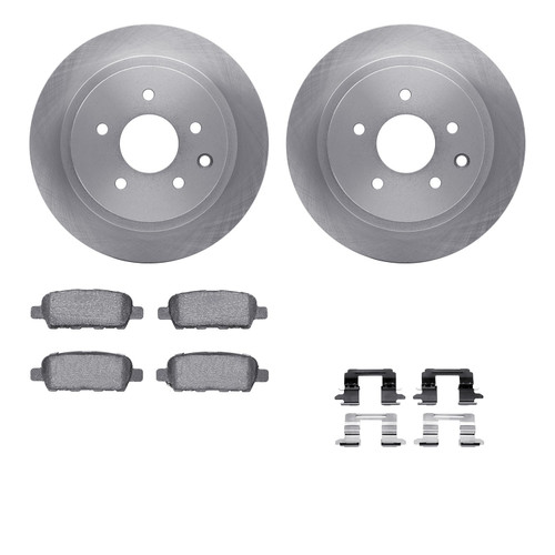 DFC Brake Rotor with 5000 Brake Pads and Hardware Kit 6512-67463