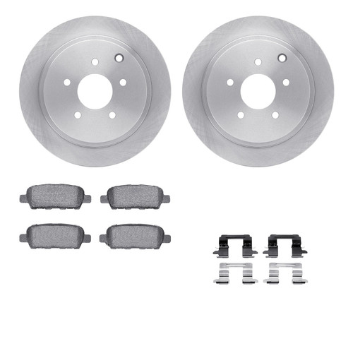DFC Brake Rotor with 5000 Brake Pads and Hardware Kit 6512-67468
