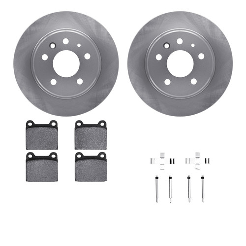 DFC Brake Rotor with 5000 Brake Pads and Hardware Kit 6512-63144