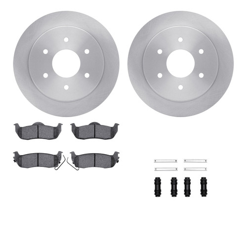 DFC Brake Rotor with 5000 Brake Pads and Hardware Kit 6512-67471