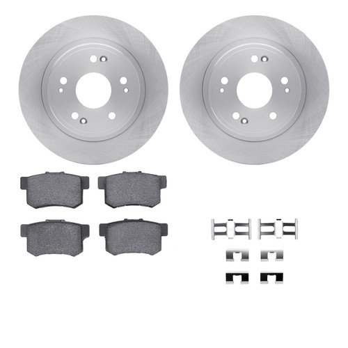DFC Brake Rotor with 5000 Brake Pads and Hardware Kit 6512-59288