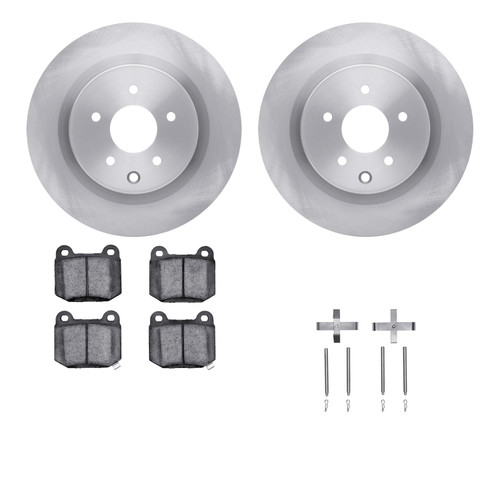 DFC Brake Rotor with 5000 Brake Pads and Hardware Kit 6512-68053