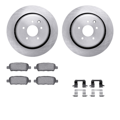 DFC Brake Rotor with 5000 Brake Pads and Hardware Kit 6512-68056