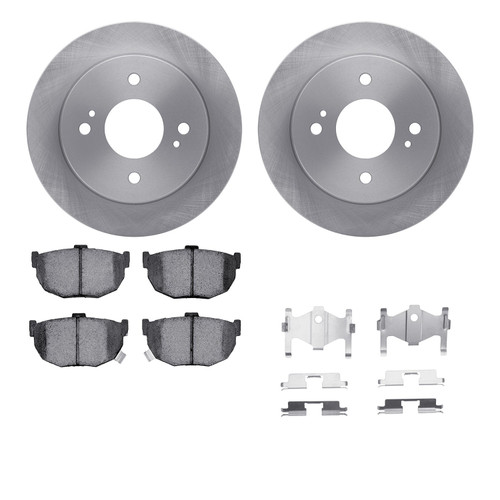 DFC Brake Rotor with 5000 Brake Pads and Hardware Kit 6512-67167