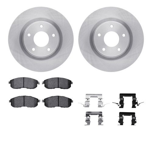 DFC Brake Rotor with 5000 Brake Pads and Hardware Kit 6512-67506