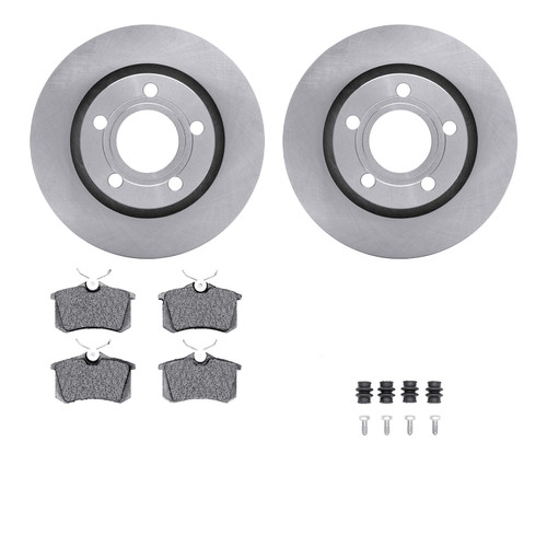 DFC Brake Rotor with 5000 Brake Pads and Hardware Kit 6512-73194
