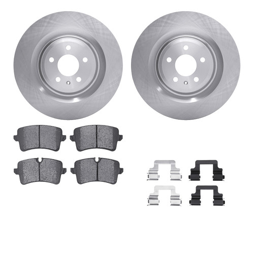 DFC Brake Rotor with 5000 Brake Pads and Hardware Kit 6512-73373