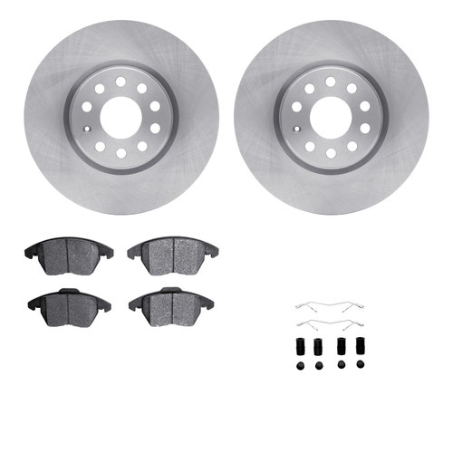DFC Brake Rotor with 5000 Brake Pads and Hardware Kit 6512-74452
