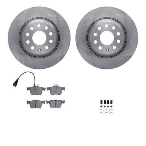DFC Brake Rotor with 5000 Brake Pads and Hardware Kit 6512-73440