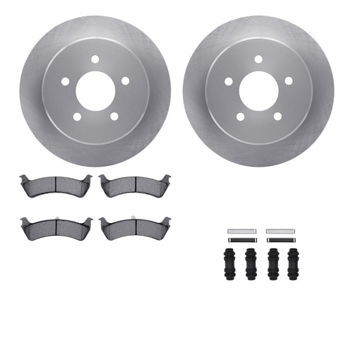DFC Brake Rotor with 5000 Brake Pads and Hardware Kit 6512-99376