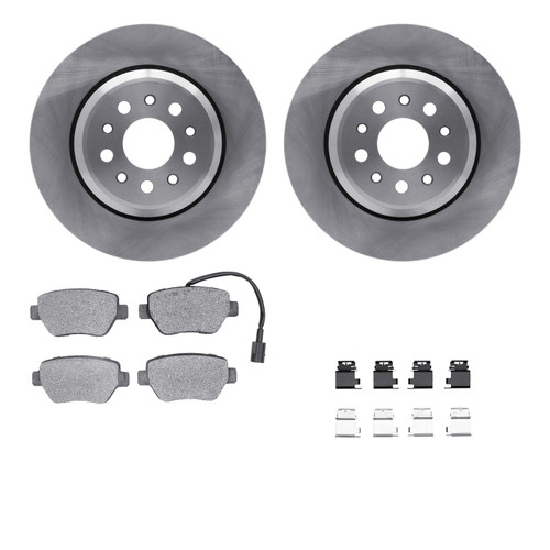 DFC Brake Rotor with 5000 Brake Pads and Hardware Kit 6512-79007