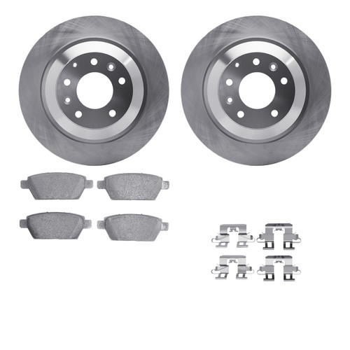 DFC Brake Rotor with 5000 Brake Pads and Hardware Kit 6512-80220