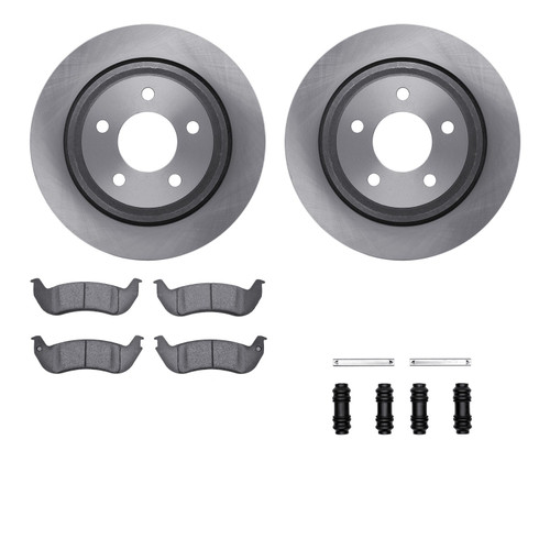 DFC Brake Rotor with 5000 Brake Pads and Hardware Kit 6512-99212