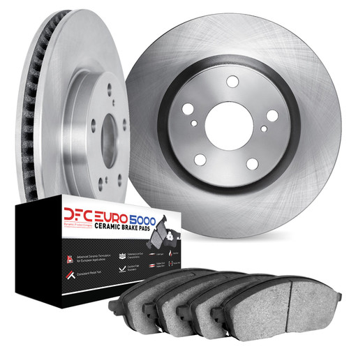 DFC Rotors with EURO 5000 Ceramic Brake Pads 6602-31019