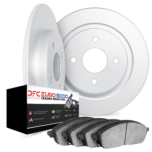 DFC Rotors with EURO 5000 Ceramic Brake Pads 6602-13409