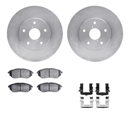 DFC Rotors with EURO 5000 Ceramic Brake Pads includes Hardware 6612-13035