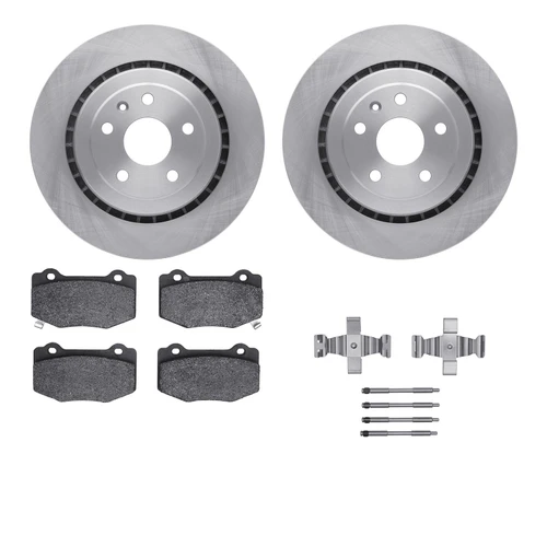DFC Rotors with EURO 5000 Ceramic Brake Pads includes Hardware 6612-47054