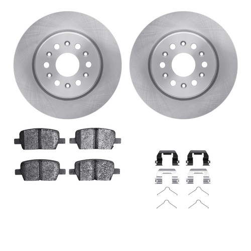 DFC Rotors with EURO 5000 Ceramic Brake Pads includes Hardware 6612-48003