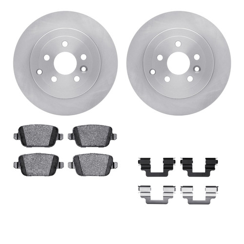 DFC Rotors with EURO 5000 Ceramic Brake Pads includes Hardware 6612-11067