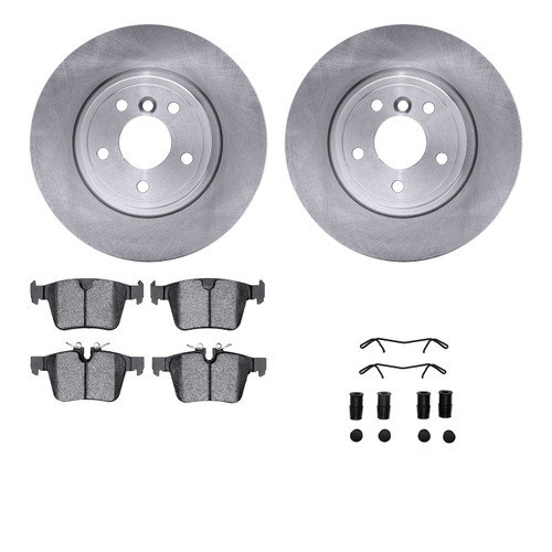 DFC Rotors with EURO 5000 Ceramic Brake Pads includes Hardware 6612-20115