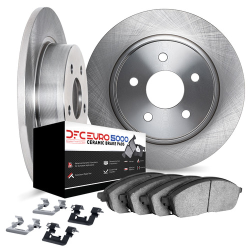 DFC Rotors with EURO 5000 Ceramic Brake Pads includes Hardware 6612-20115