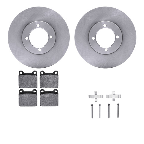 DFC Rotors with EURO 5000 Ceramic Brake Pads includes Hardware 6612-22011
