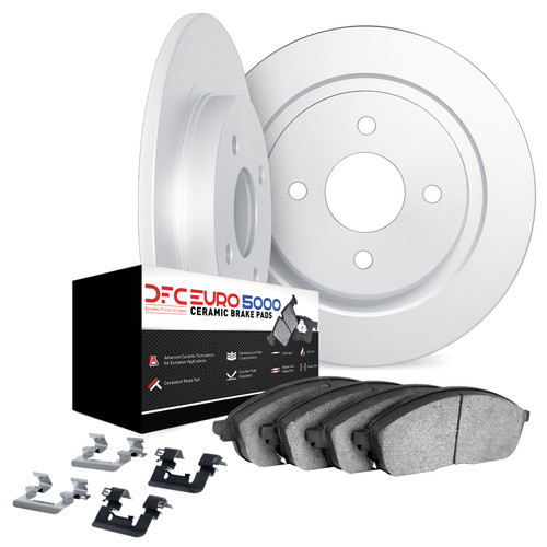 DFC Rotors with EURO 5000 Ceramic Brake Pads includes Hardware 6612-22011