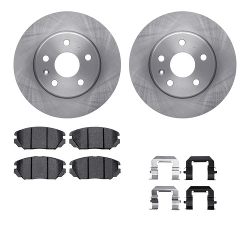 DFC Rotors with EURO 5000 Ceramic Brake Pads includes Hardware 6612-45011