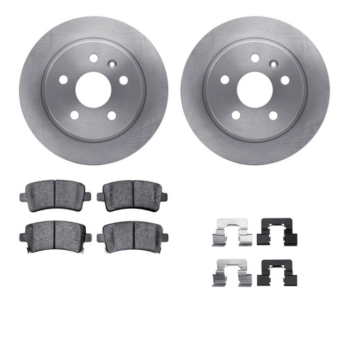 DFC Rotors with EURO 5000 Ceramic Brake Pads includes Hardware 6612-45015