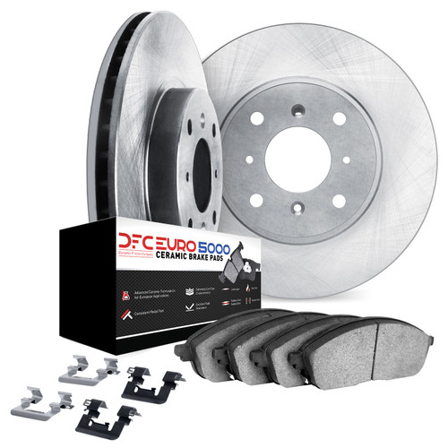 DFC Rotors with EURO 5000 Ceramic Brake Pads includes Hardware 6612-67019