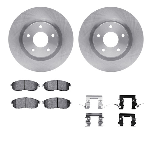 DFC Rotors with EURO 5000 Ceramic Brake Pads includes Hardware 6612-67023