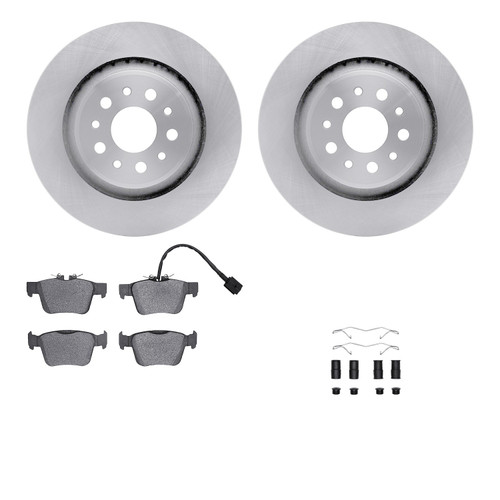 DFC Rotors with EURO 5000 Ceramic Brake Pads includes Hardware 6612-79010