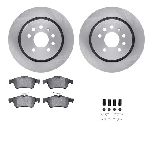 DFC Rotors with EURO 5000 Ceramic Brake Pads includes Hardware 6612-65061