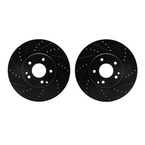 DFC Brake Rotors - Drilled & Slotted - Black 8002-63000