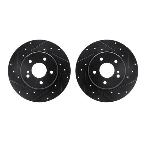 DFC Brake Rotors - Drilled & Slotted - Black 8002-63100