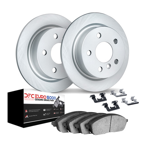 DFC GEOMET Rotors with EURO 5000 Ceramic Brake Pads includes Hardware 9612-63039