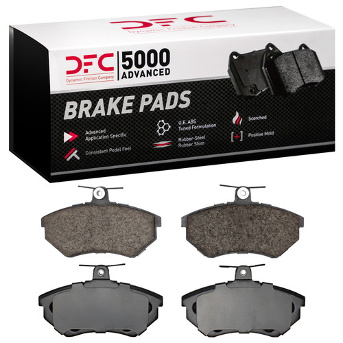 DFC Rotors with 5000 Advanced Brake Pads for 1988 Volkswagen (Jetta) 6502-74123