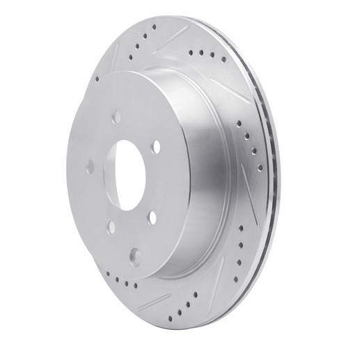 DFC Rotors-Drilled and Slotted-Silver with 5000 Advanced Brake Pads for 2003-2022 INFINITI/Nissan (FX35, FX37, FX45, JX35) 7502-67102