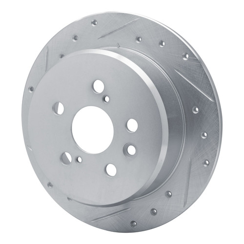 DFC Rotors-Drilled and Slotted-Silver with 5000 Advanced Brake Pads for 1986-1993 Lexus/Toyota (ES250, Camry, Celica) 7502-76017