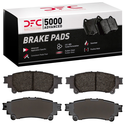 DFC GEOSPEC Rotors with 5000 Advanced Brake Pads for 2012-2020 Toyota (Mirai, Prius V) 4502-76147