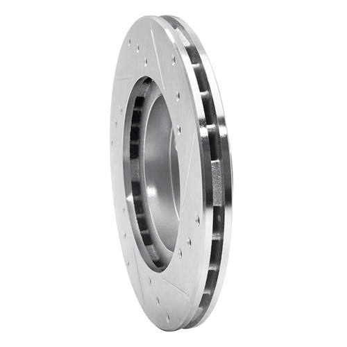 DFC Rotors-Drilled and Slotted-Silver with 5000 Advanced Brake Pads for 1987-1992 Geo/Toyota (Prizm, Corolla, MR2) 7502-76100