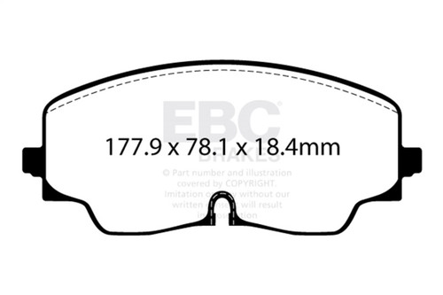 EBC 2022+ Audi S3 2.0T Yellowstuff Front Brake Pads