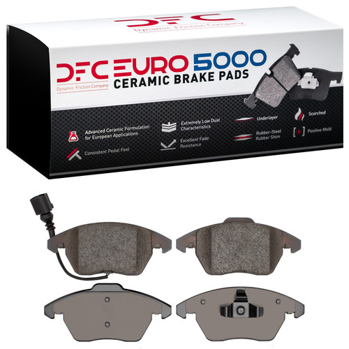 DFC Geospec Rotors with 5000 Euro Ceramic Brake Pads for 2006-2017 Audi/Volkswagen (A3, A3 Quattro, TT, TT Quattro) 4602-74034