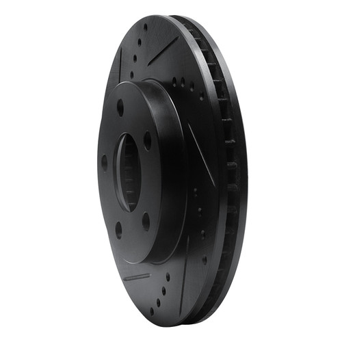 DFC Rotors-Drilled and Slotted-Black includes DFC Drums for 1997-2005 Chevrolet/Oldsmobile/Pontiac (Classic, Malibu, Alero, Cutlass)