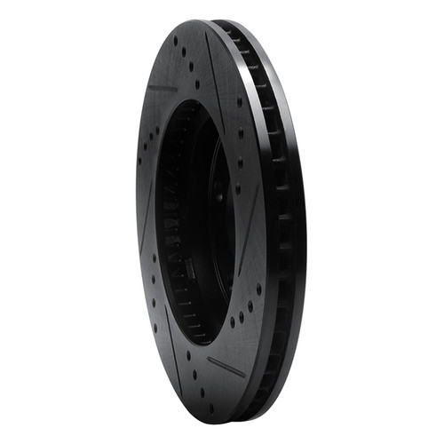 DFC Rotors-Drilled and Slotted-Black includes DFC Drums for 1997-2005 Chevrolet/Oldsmobile/Pontiac (Classic, Malibu, Alero, Cutlass)