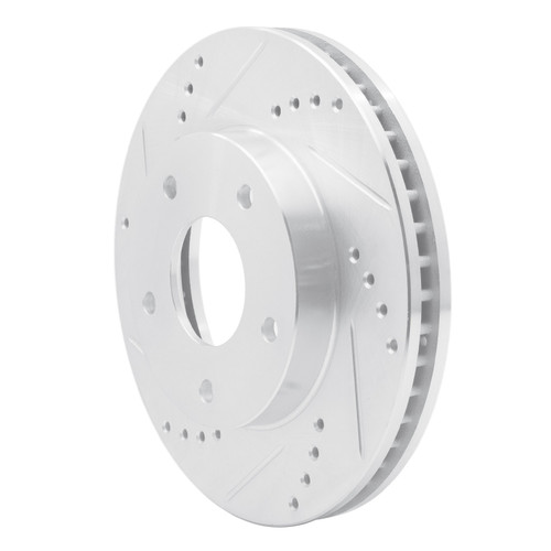DFC Rotors-Drilled and Slotted-Silver with Heavy Duty Brake Pads for 1997-2005 Chevrolet/GMC/Isuzu (Blazer, S10, Jimmy, Sonoma) 7202-48002